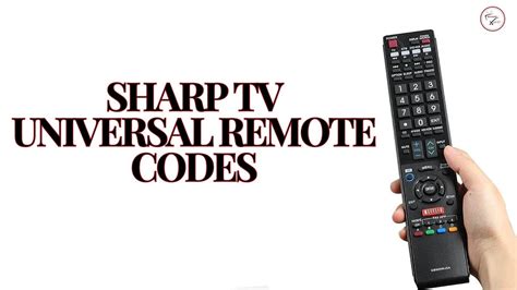 Sharp TV Remote Codes (3, 4, and 5 digits) .